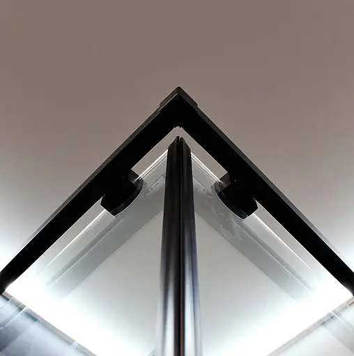 Душевая кабина Dusel DSL194B Black Matt 1000x1000x1900, Черный матовый, Универсальная, прозрачная, 100x100 - фото 6