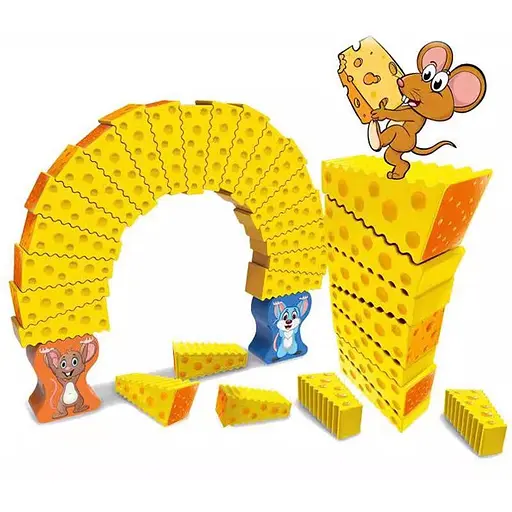 Настольная интерактивная игра Ummi 707-B19 Mouse Stacking Cakes Game Yellow - фото 1