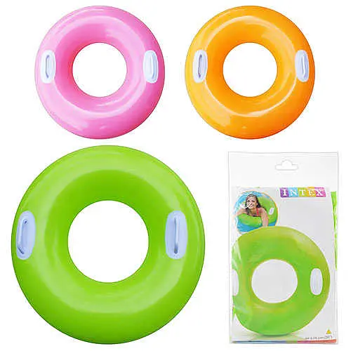 Коло однотонний з ручками, діаметр 76 см, від 8 років (В асортименті) - фото 2