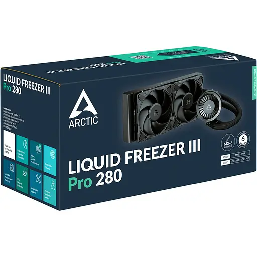 СВО Arctic Liquid Freezer III Pro 280 Black (ACFRE00179A) - фото 6