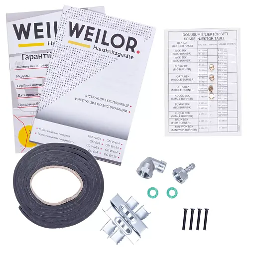 Поверхность газовая на металле Weilor GM W 624 SS - фото 11