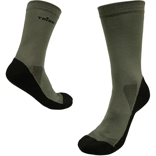 Шкарпетки Tribe Trekking 41-43 Black/Olive (1042-T-KB-0010-black-41-43)