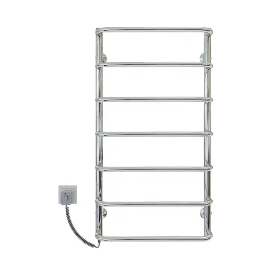 Электрический полотенцесушитель Kosser Скоба 900x500/7 ЕL рег. ДС12EL, Хром, Левое - фото 2