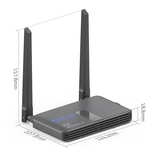 Бездротовий подовжувач HDMI сигналу по Wi-Fi до 30 метрів PURELINK CSW-030 Wireless Full HD Dongle Extender Set with BYOD - фото 6