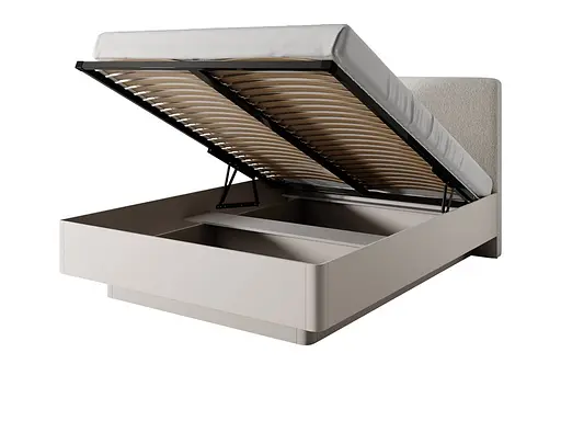 Кровать (каркас) Perfect Home Ланте/Lante 160 с мягким изголовьем Беж (PFH-091125) - фото 2