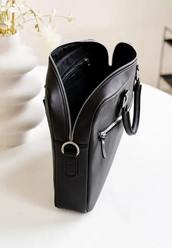 Кожаная деловая сумка Briefcase 2.0 черный - фото 6