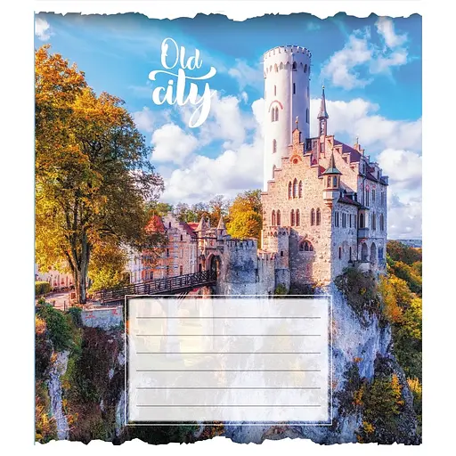 Зошит загальний "Старе місто" Leader 096-630039K-2 в клітинку, 96 аркушів - фото 1