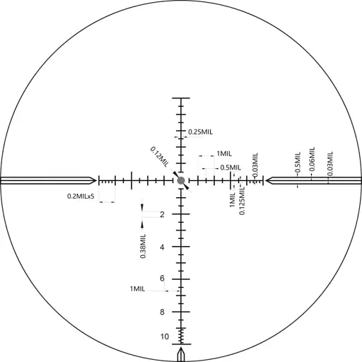 Прицел оптический XD Precision Black-LR FFP 4-24x50 сетка MPX1 - фото 11