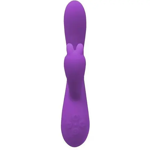 Вибратор-кролик Wooomy Gili-Gili Vibrator with Heat Purple отросток с ушками подогрев до 40°С - фото 3