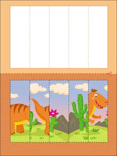 Розвивальні зошити: Пазли-розрізалки. Динозаврики - фото 2