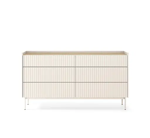 Комод Perfect Home Левел / Level з 6 шухлядами 6S/153 Беж/дуб сканді (PFH-091156) - фото 3