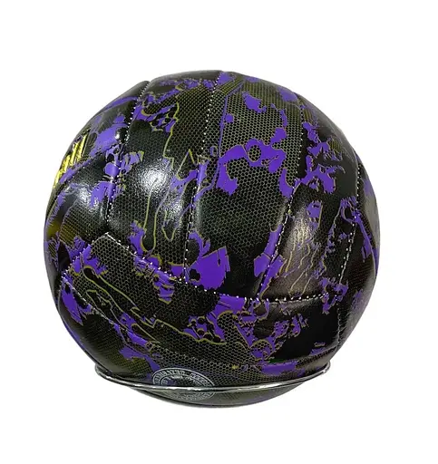 Волейбольный мяч с принтом MEIDA M500-14 мяч для игр и тренировок материал ТПУ 5 размер Фиолетовый с золотом - фото 3