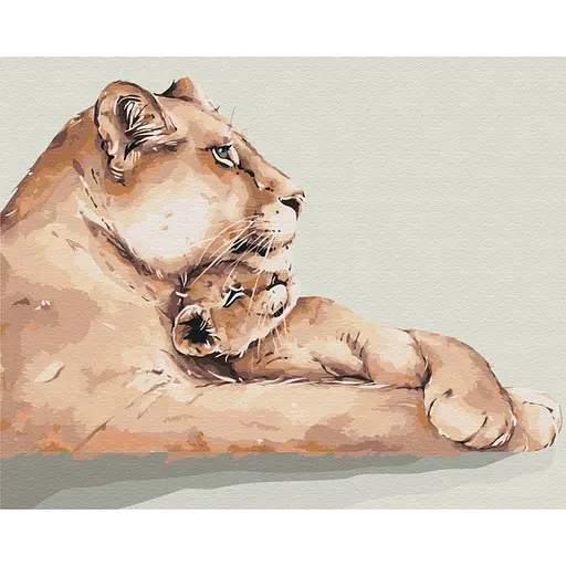 Набор для росписи по номерам Львиное сердце, 40x50 см, BS52794