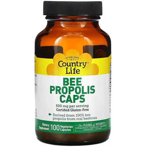 Натуральна добавка Country Life Bee Propolis Caps, 100 вегакапсул