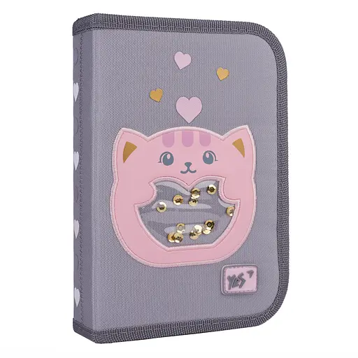 Школьный пенал твердый одинарный с клапаном Yes With Love HP-03 - фото 1