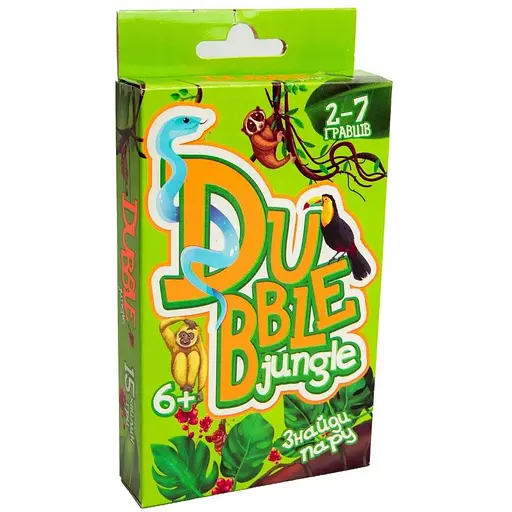 Настольная игра Strateg Dubble jungle на украинском языке (30344)