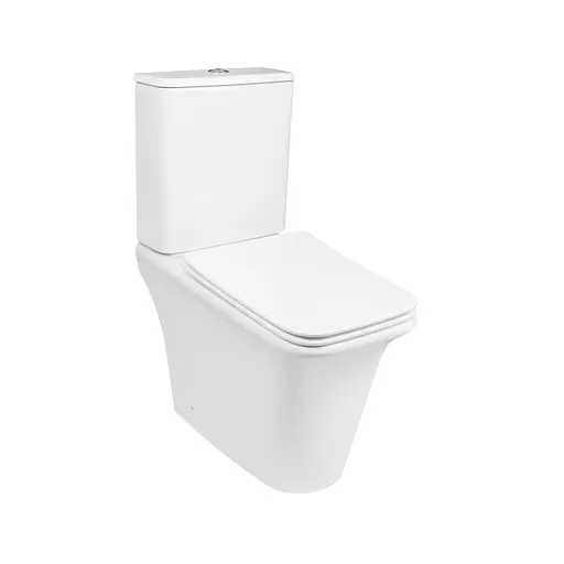 Унитаз-компакт Qtap Kalao безободковый с сиденьем Soft-close QT08221213AW - фото 1