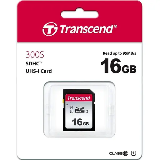 Карта памяти Transcend 16GB SDHC UHS-I Class 10 300S (TS16GSDC300S) - фото 2