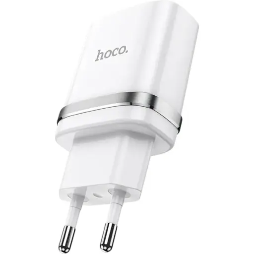 Зарядний пристрій Hoco Ardent single port charger N1 1 USB 12 W білий - фото 1