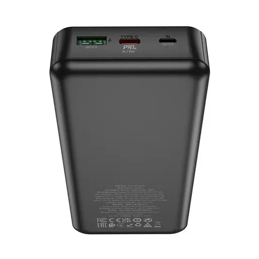 Зовнішній акумулятор HOCO J102A Cool figure PD20W+QC3.0 power bank(20000mAh) Black - фото 5