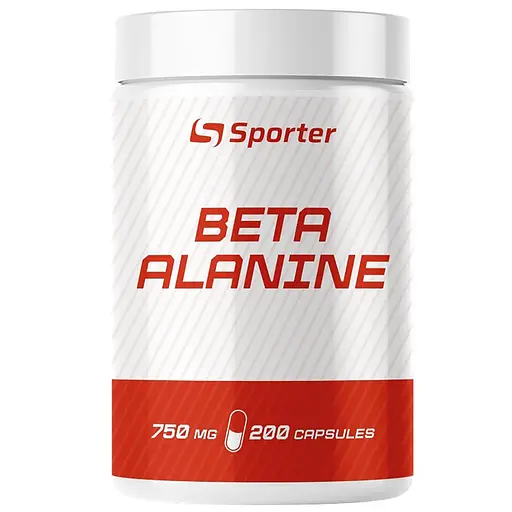 Аминокислота Sporter Beta-Alanine 750 мг 200 капсул - фото 1