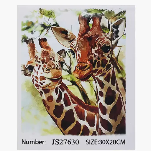 Алмазна мозаїка "Жирафи" JS 27630 TK Group, 20х30 см, в коробці (6900066394270) - фото 1