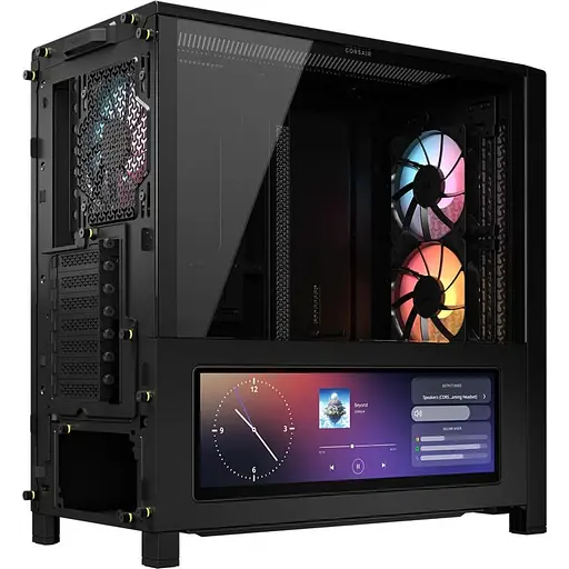 Корпус Corsair FRAME 4000D LCD RS ARGB из закаленного стекла без блока питания, черный (CC-9011326-WW) - фото 6