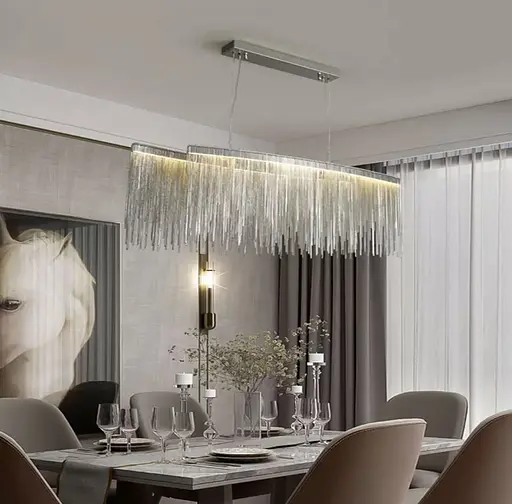 Хромований світильник у видовженому корпусі Line.F Довжина 120 см - фото 1