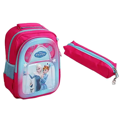 Рюкзак для дівчинки, пластикова вставка, пенал, регульовані лямки, 2 відділення, C65138 (В асортименті)