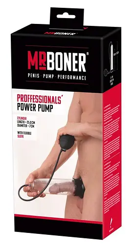 Помпа для пениса Mister Boner Professionals Power Pump 25 см прозрачный - фото 5