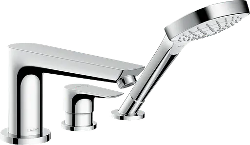 Смеситель врезной на борт ванны Hansgrohe Talis E на 3 отверстия 71731000 Хром - фото 1