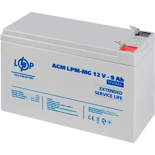 Аккумулятор LogicPower AGM-MG 12V/9Ah/108Wh (6555) [109183] - фото 3