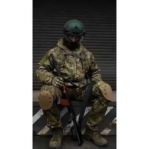 Ремінь Kiborg 3-точковий поліамідний для АК РПК Black (1000-k8018) - фото 6