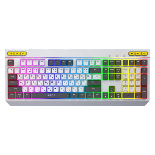 Клавіатура Hator Icefall RGB White (HTK405UA)