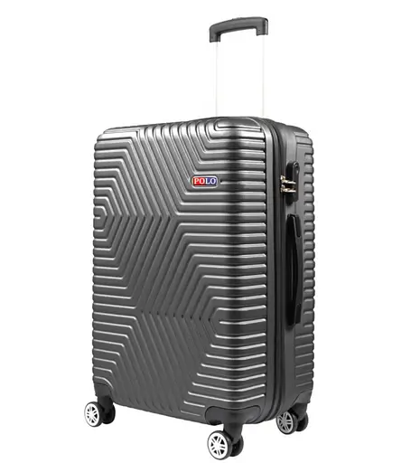 Валіза Велика (L) Полікарбонат На 4-х подвійних колесах 120Л POLO ПК002-L Графіт