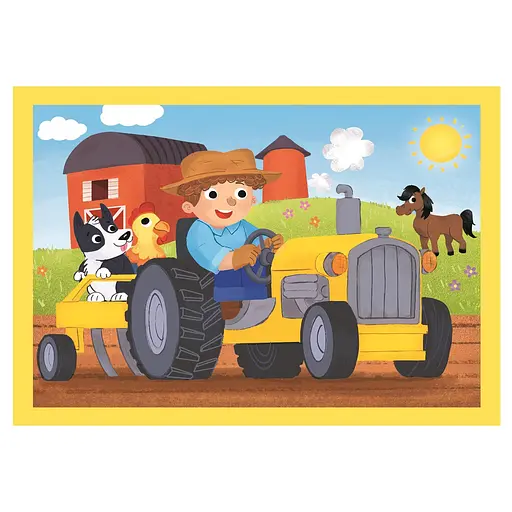  Пазл 4 в 1 Clementoni Busy at Work: 12+16+20+24 элемента (21741) - фото 2