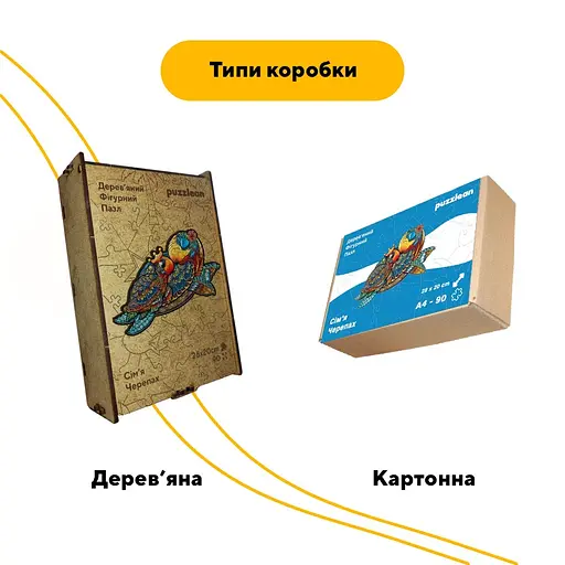 Пазл деревяний Сімя Черепах, А3, Картонна коробка 200 елементів - фото 4