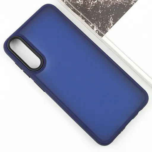Чохол TPU+PC Lyon Frosted для Samsung Galaxy A50 (A505F) / A50s / A30s Navy Blue - фото 2