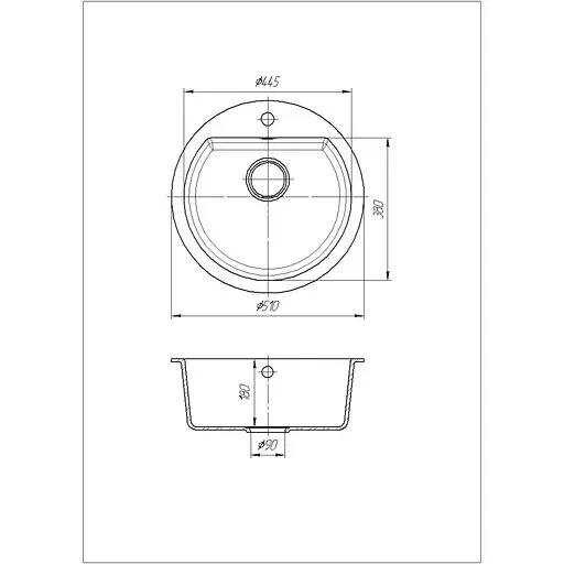 Кухонная мойка Romzha Kolo Biela (101) - фото 2