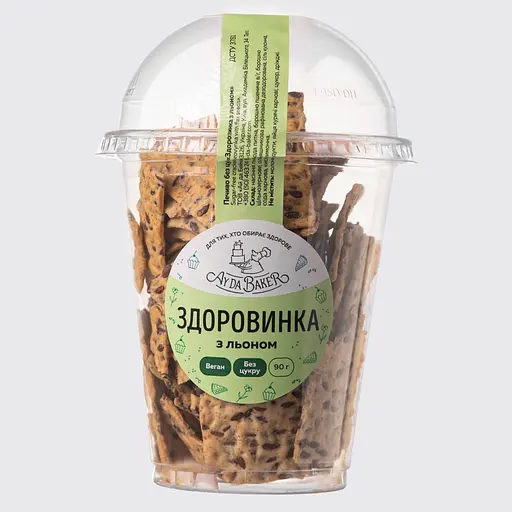 Печиво Ay da Baker Здоровинка зі льном 90 г - фото 2