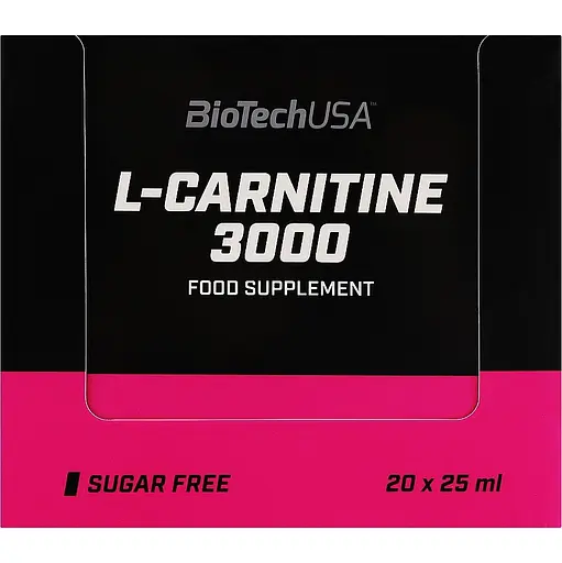 Уцінка. Карнітин BiotechUSA L-Carnitine 3000 Orange 20 шт. х 25 мл - фото 2