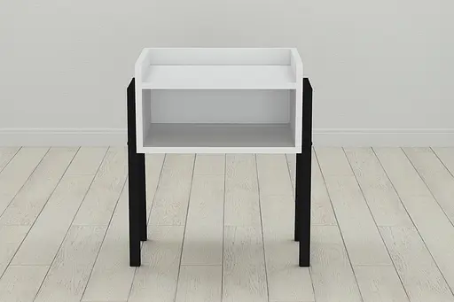 Тумба модульна Ferrum-decor Джузі 540x450x320 метал Чорний ДСП Білий 16 мм (FRD-102968) - фото 3