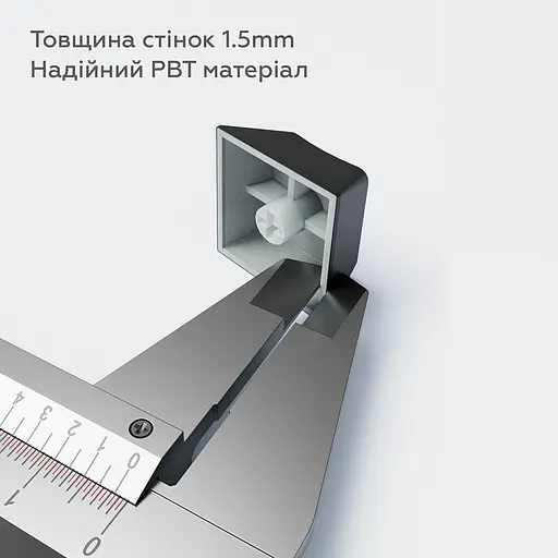 Набір кейкапів Dark Project PBT KS-46 ENG/UA/RU (DP-KS-0046) чорно-сірі - фото 2
