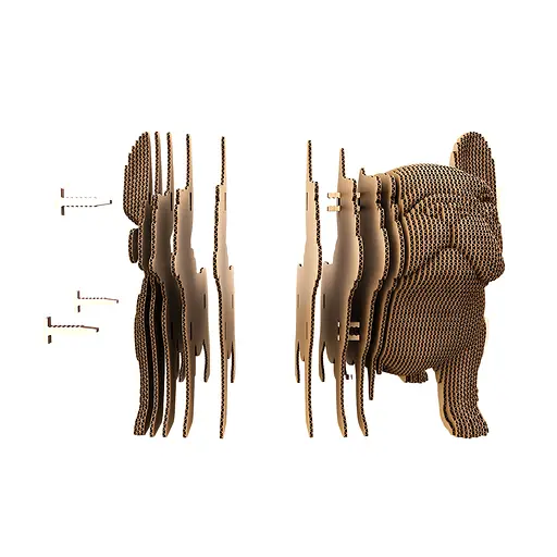 BULLDOG PUPPY - Картонный 3Д пазл Cartonic - фото 6