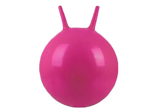 М'яч для фітнесу дитячий EasyFit 45 см із ріжками малиновий (EF-0380-CR) - фото 1