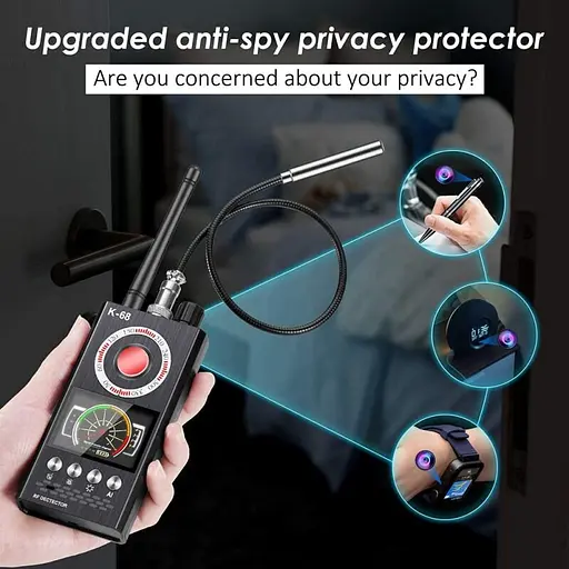 Детектор жучков, индикатор прослушки, устройство для обнаружения скрытых камер Protect K-68 (Усовершенствованная версия) (100625) - фото 6
