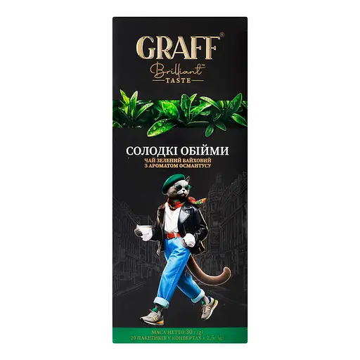 Уцінка. Чай зелений байховий Graff Osmanthus Sweet Hugs 30 г (20 шт. х 1.5 г) - фото 2