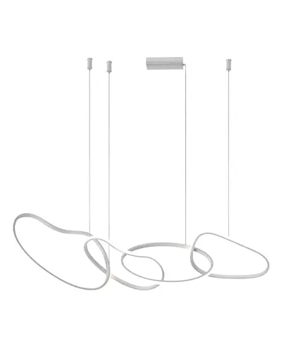 Світильник підвісний, люстра Italux PND-22412-S4-WH Fonte LED 3000K-6000K 5300Lm IP20 білий - фото 1