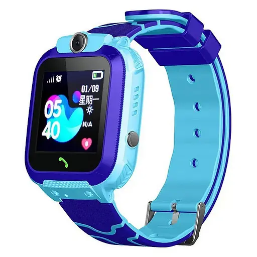 Детские смарт-часы Smart Watch Kids XO-H100 с камерой и GPS синий - фото 1