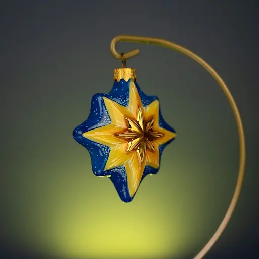 Ялинкова прикраса Різдвяні історії Зірка патріотична скло (4820001128185) - фото 3